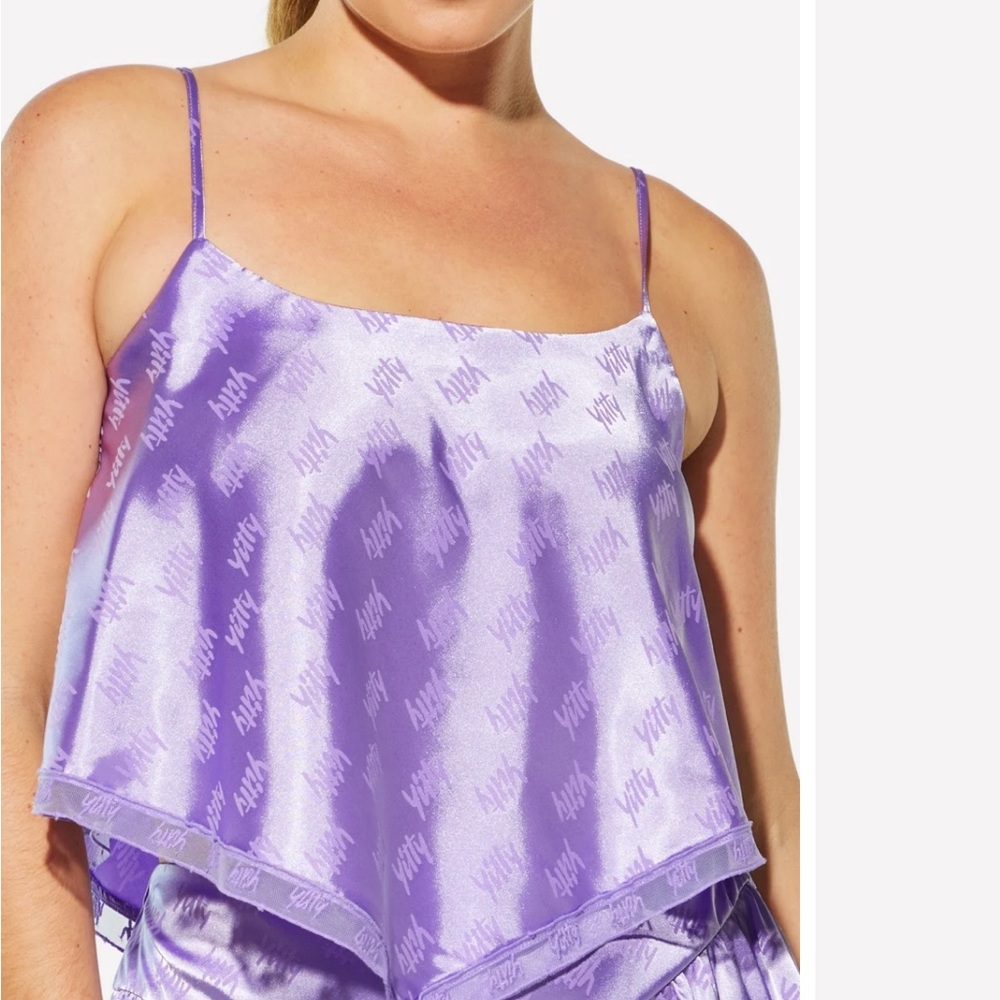 YITTY Satin pretty floaty camisole XL black